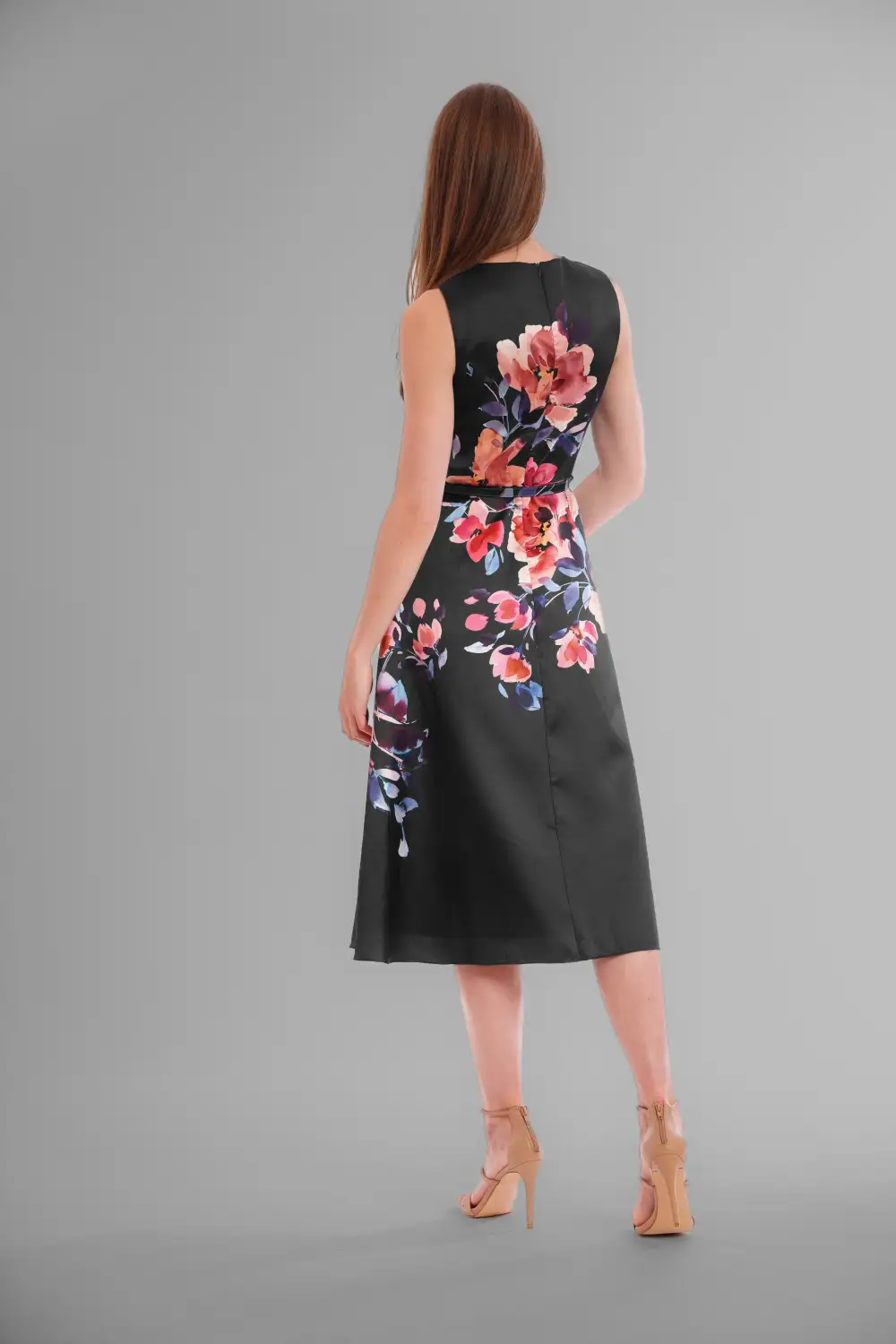 Sleeveless Printed Midi Dress