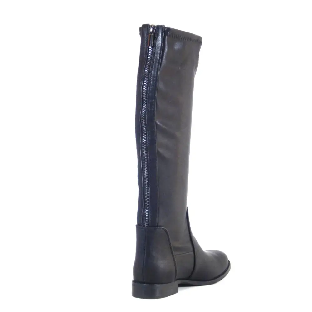 Back Zip Stretch Knee High Boots