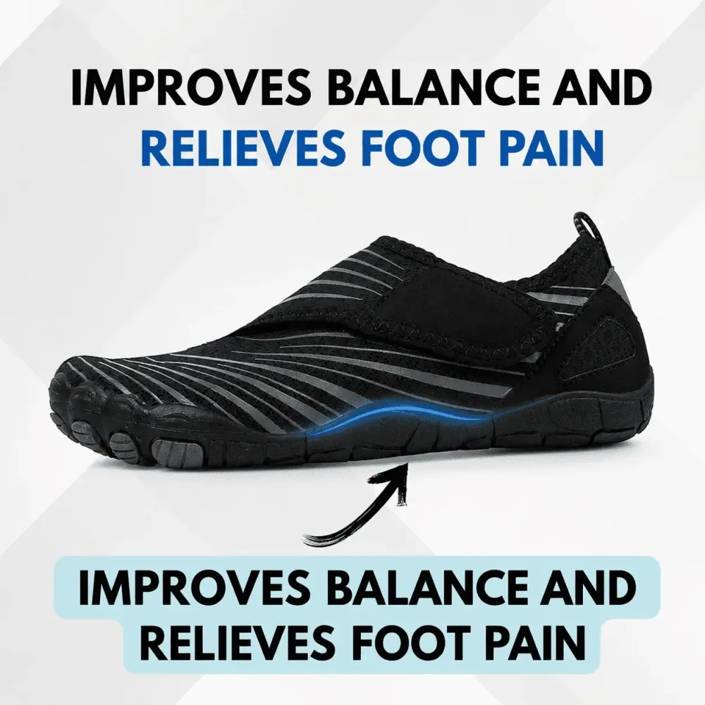 Wide Toe Box Waterproof Barefoot Shoes For Seniors