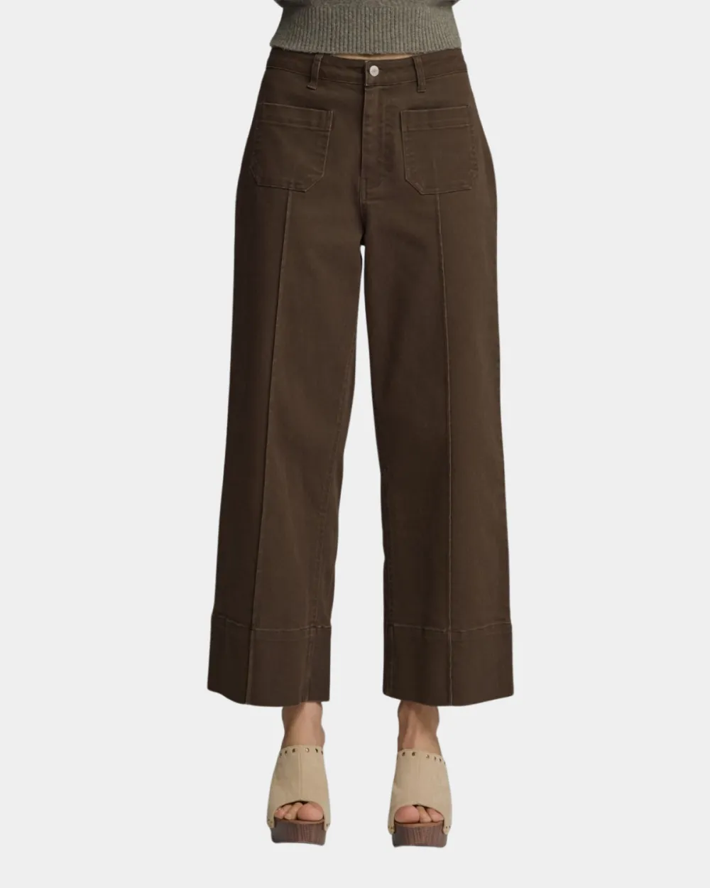 Relaxed Wide Leg Seam Pants