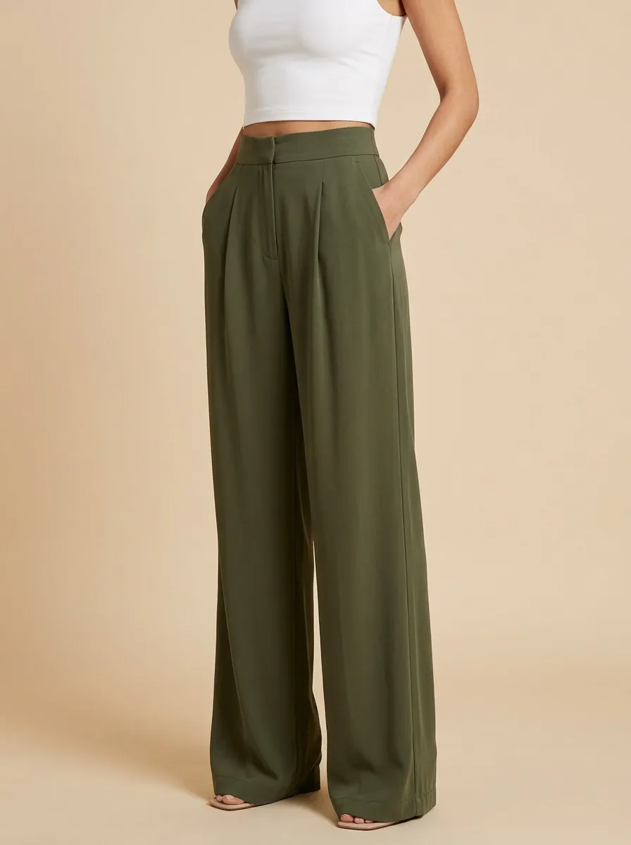 Classic Wide-Leg Women's Wide-Leg Pants