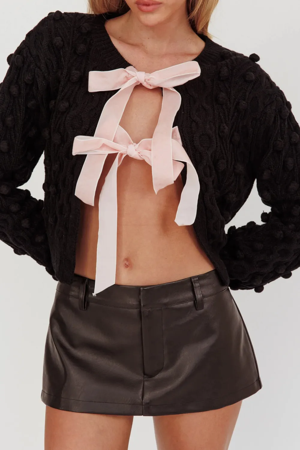 Sweet Tie Bow Women's Loose Jacket