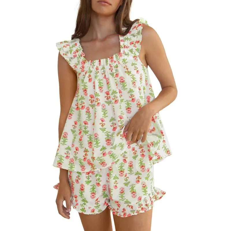 🌸 Women’s Floral Print Pajama Set – Soft, Sweet & Perfect for Lounging
