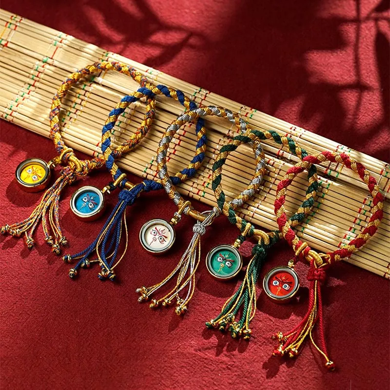 Handmade God Dragon Scale Rope Braid Bracelet