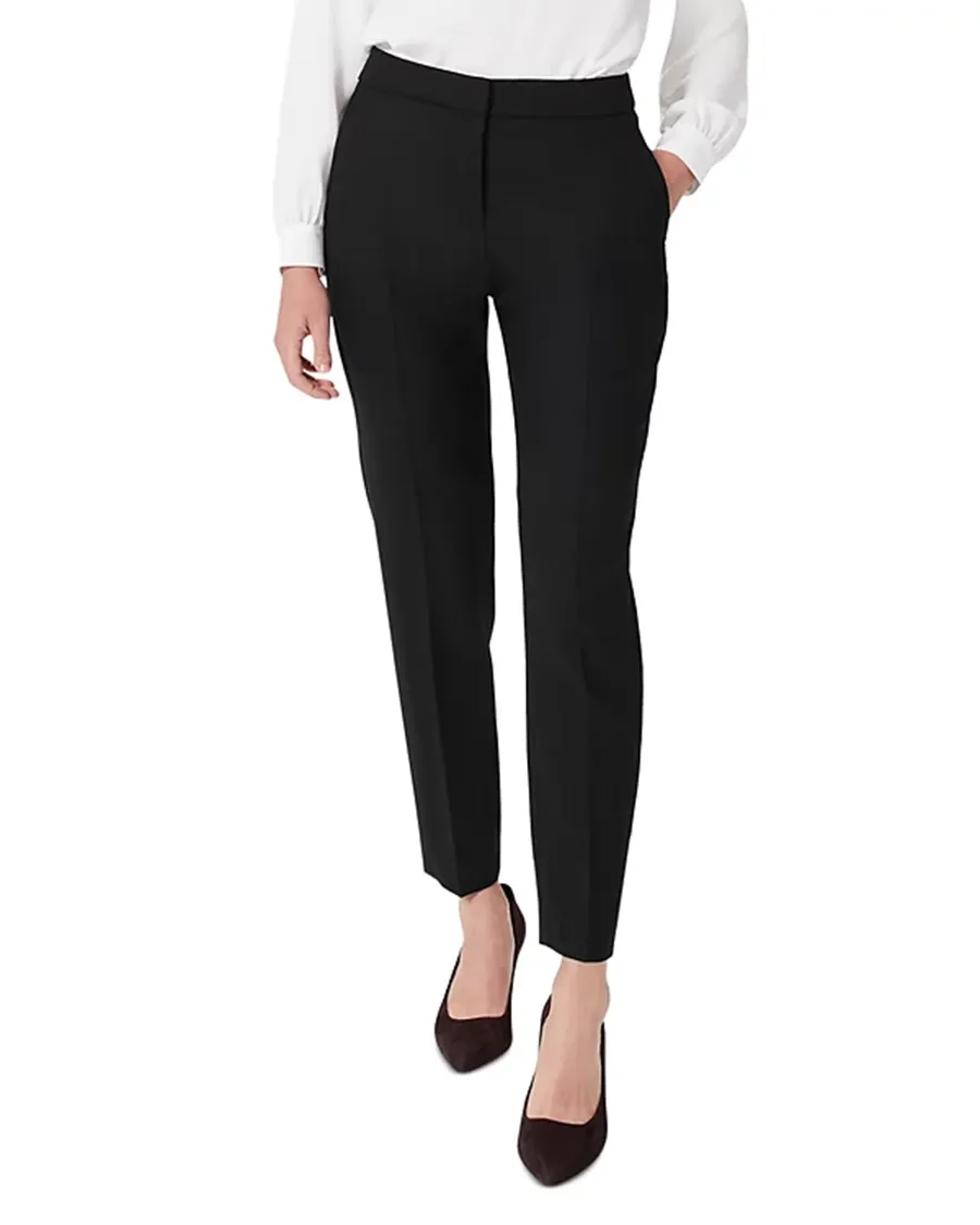 Banded Waist Slim Leg Pants