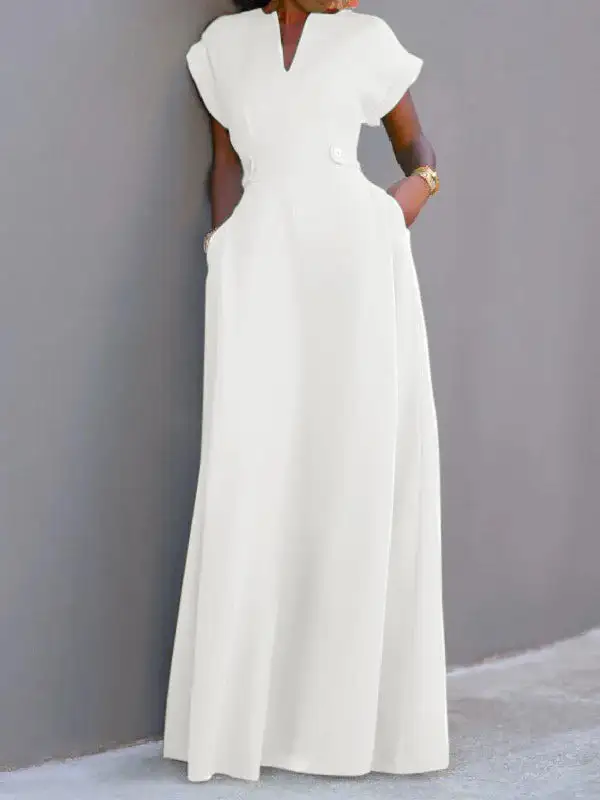 Flying Neck Maxi Dress