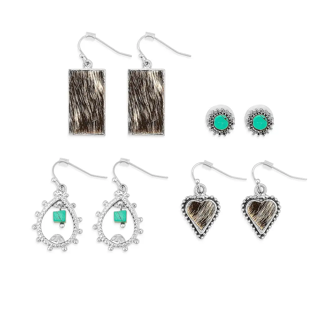 Elegant Crisp Artful Earring Set