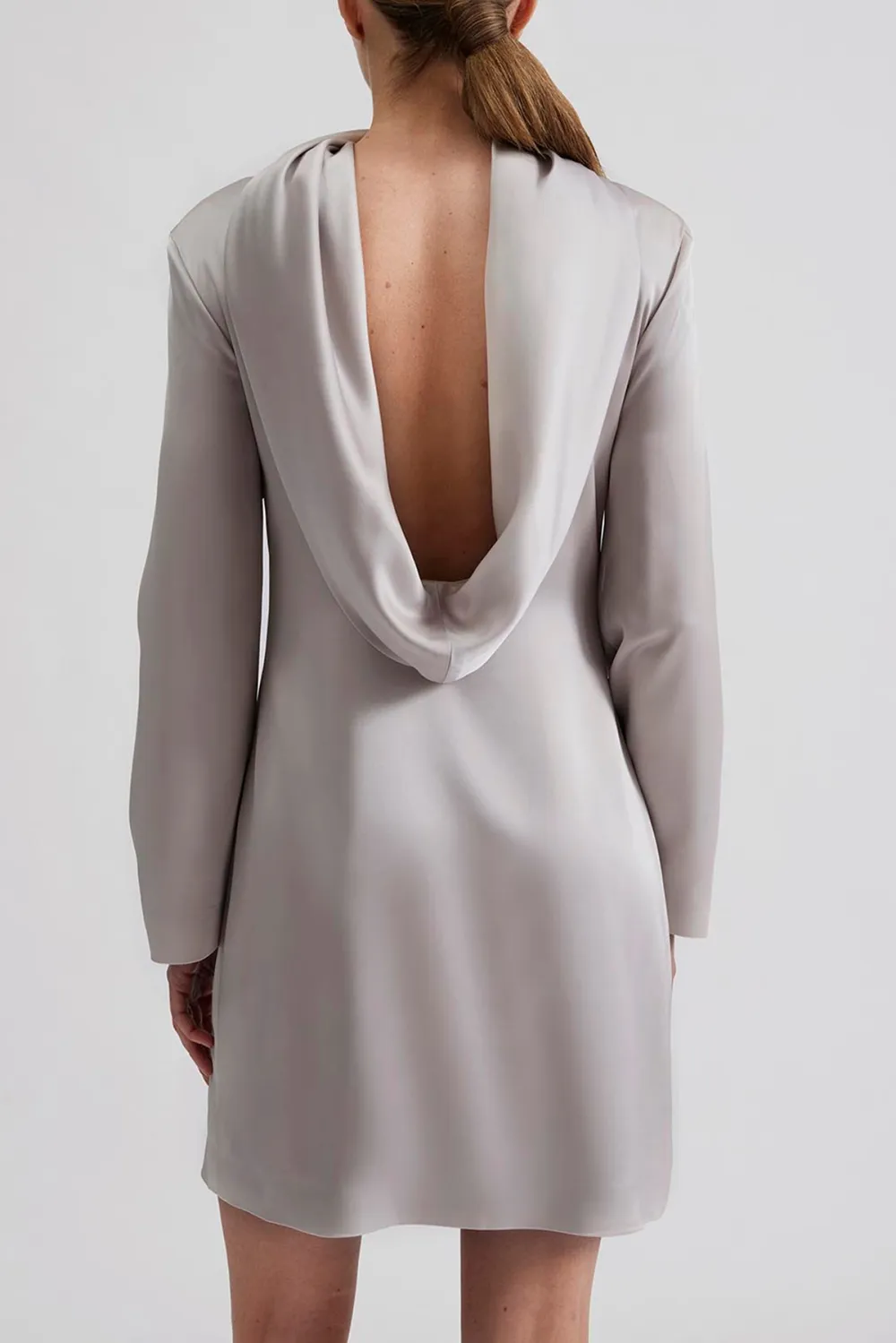 Mock Neck Sheath Mini Dress