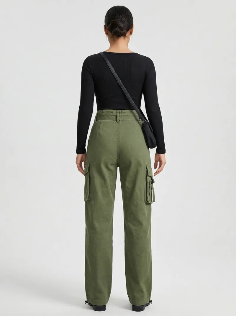 Signature Utility Style Street Style Women's Multi Pocket Cargo Pants