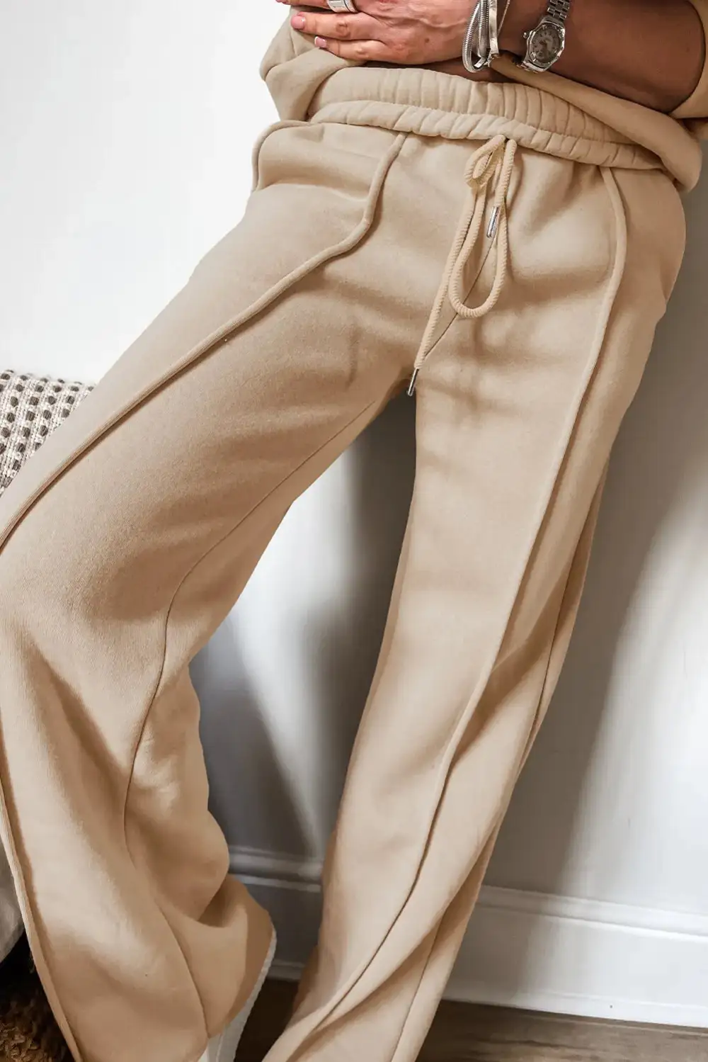 Refined Zip Up Long Sleeve Top And Pants Set