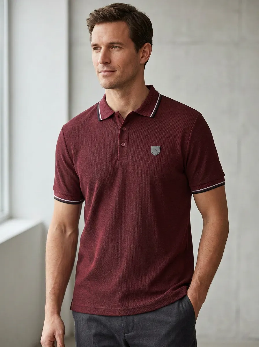 Women's Patch-Detail Polo Shirt