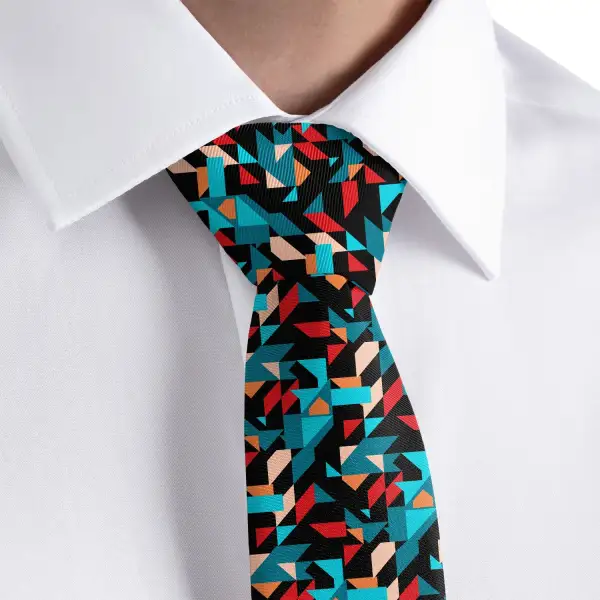 Modern Geometric Composition Necktie