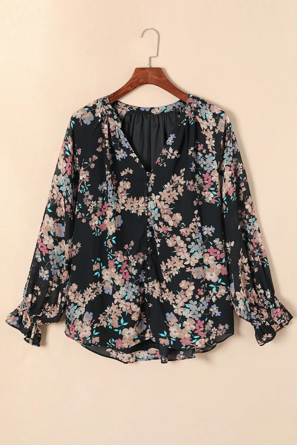 Floral Wildflower Chiffon Blouse