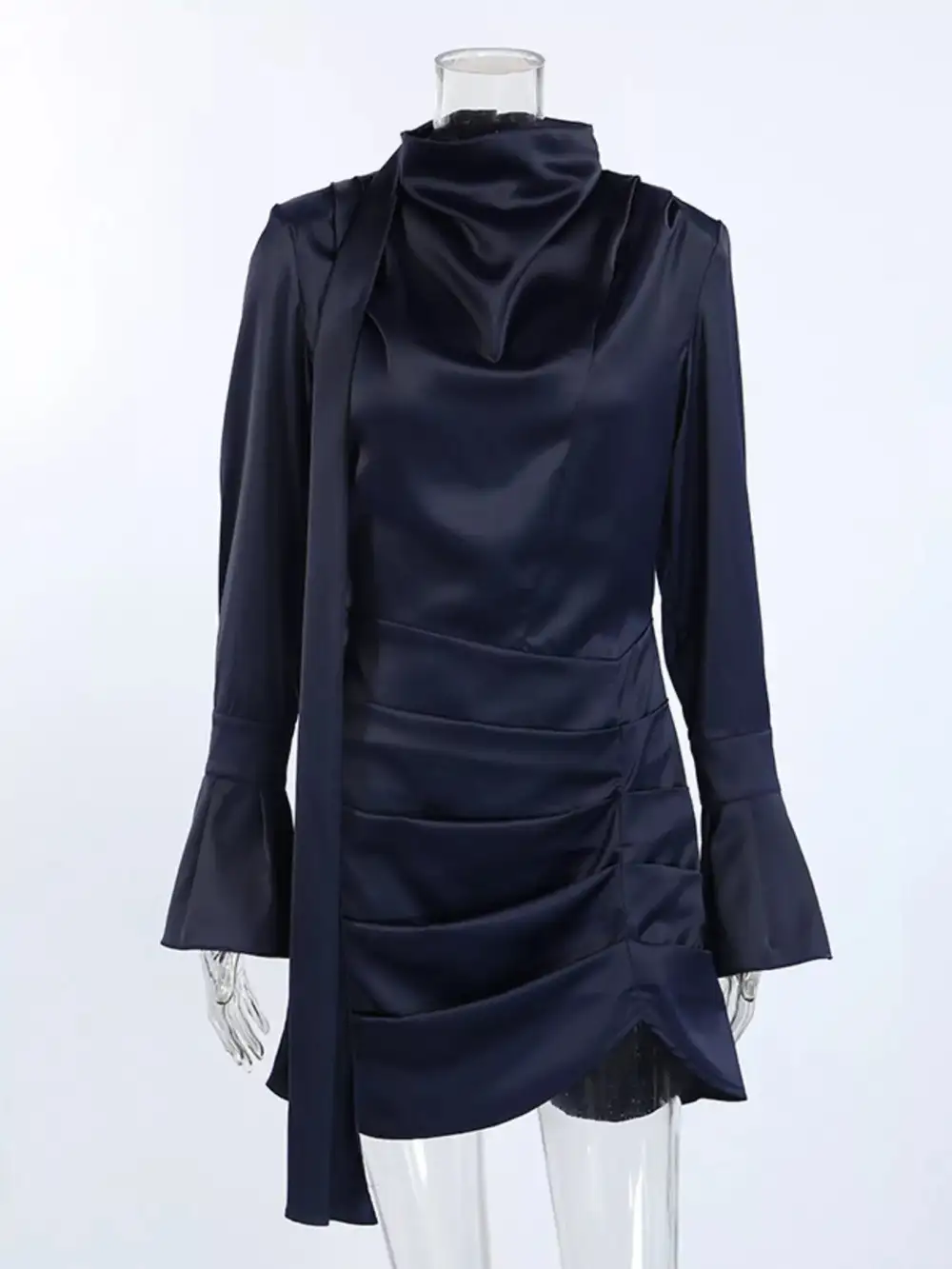 Lightweight Feel Mock Neck Dress