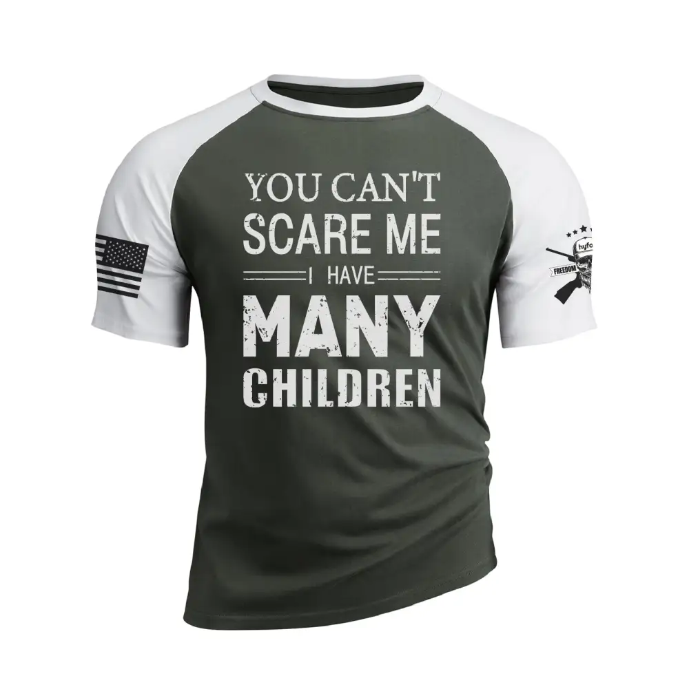 I HAVE MANY CHILDREN RAGLAN GRAPHIC TEE