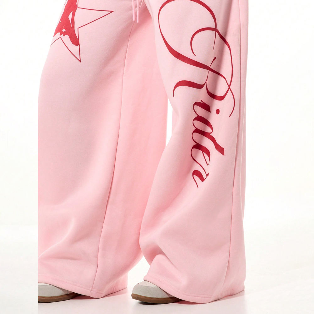 Oversized Hoodie & Wide-Leg Sweatpants Set