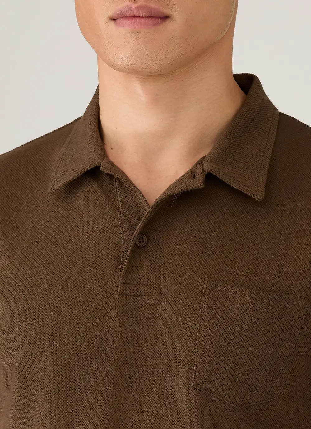 Streamlined Weekend Slim Fit Mesh Cotton Short Sleeve Polo Shirt