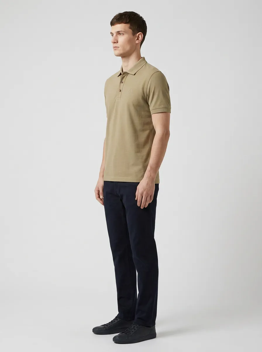 Modern Workwear-Style Men's Polo Shirt