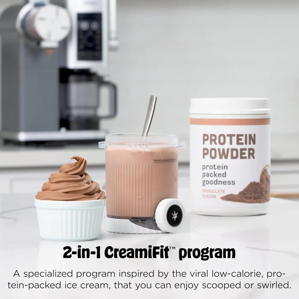 Ninja CREAMi Scoop & Swirl Ice Cream and Soft Serve Maker