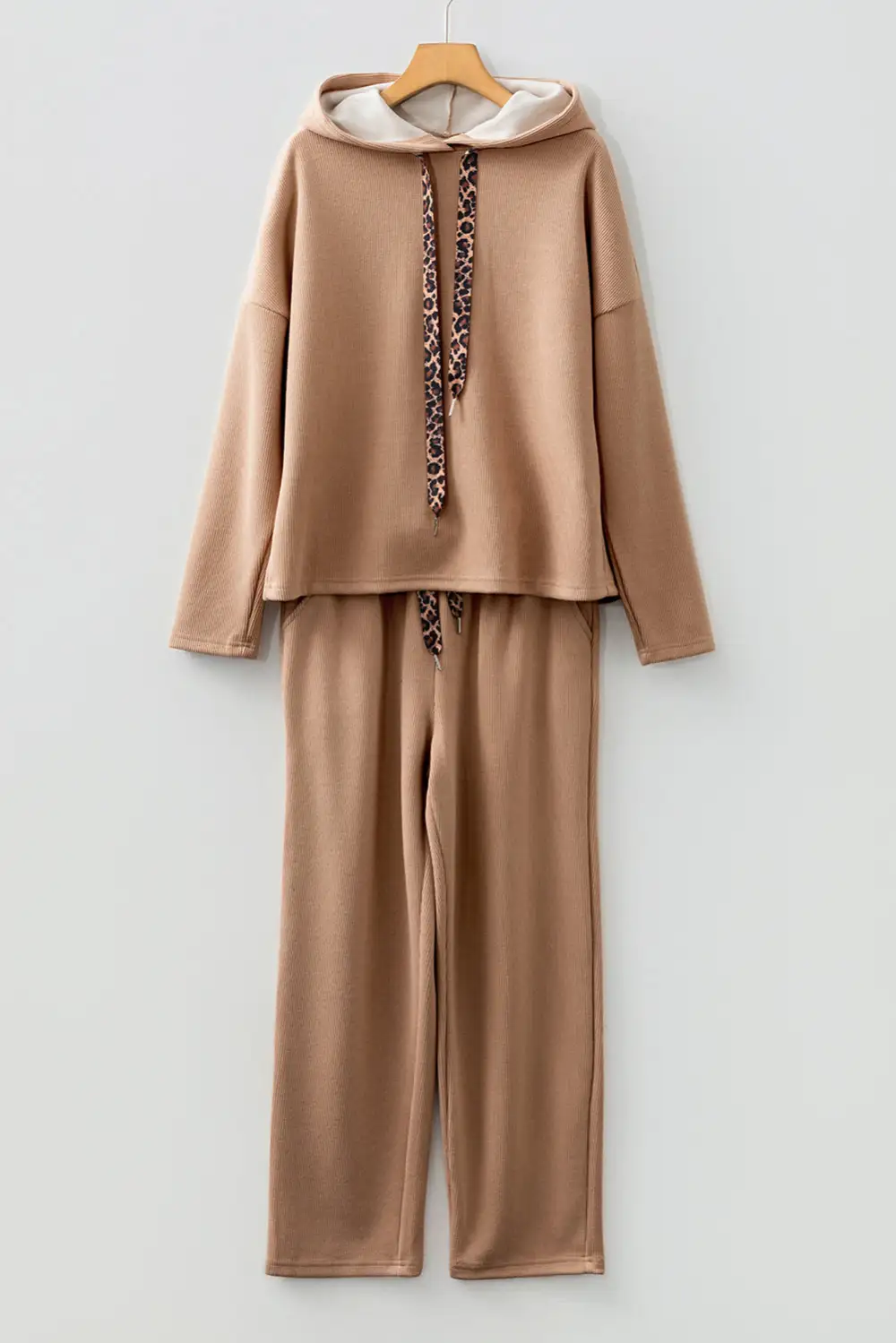 Drawstring Pullover Soft Pants Lounge Set Comfort