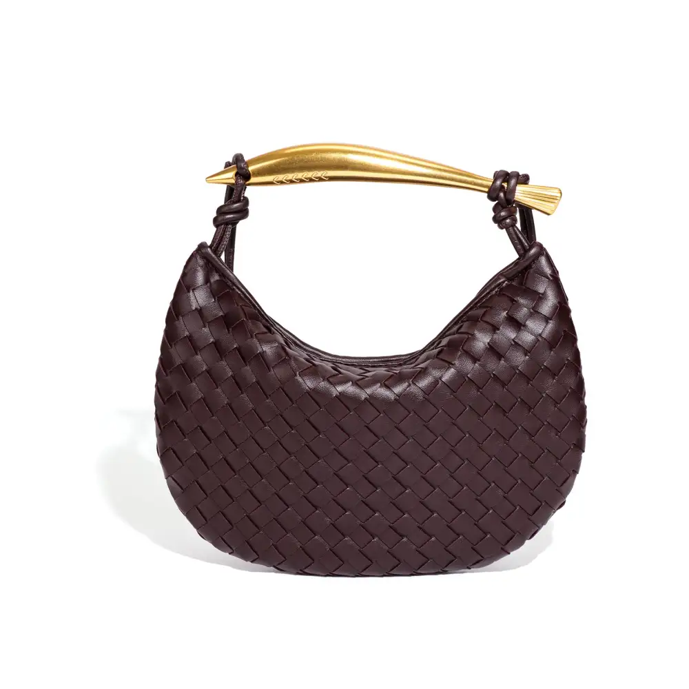 Handwoven Solid Dumpling Bag Casual Tote