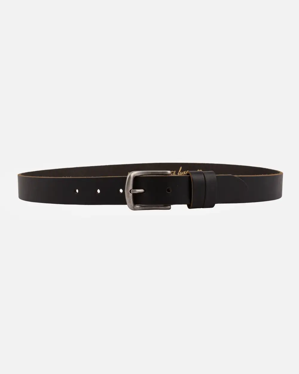 Sleek Leather Buckle Waist Belt