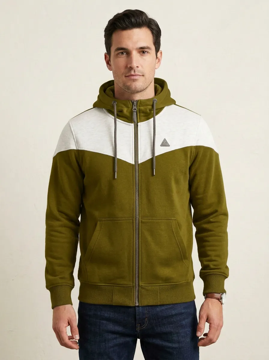 Athletic Colorblock Zip-Up Modern Look Men's Sport Jacket