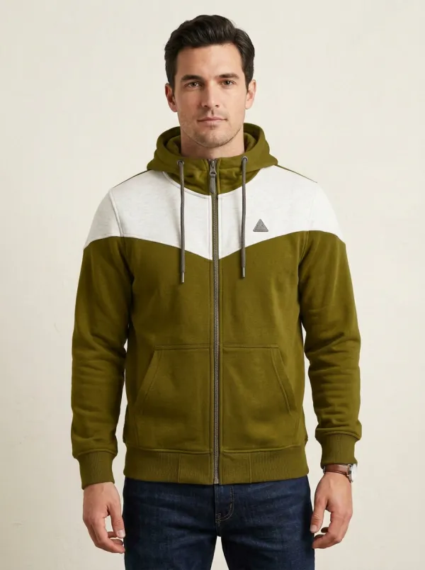 Athletic Colorblock Zip-Up Modern Look Men's Sport Jacket