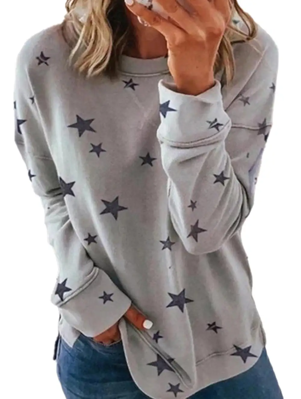 Loose Large Size Long-Sleeved Tee