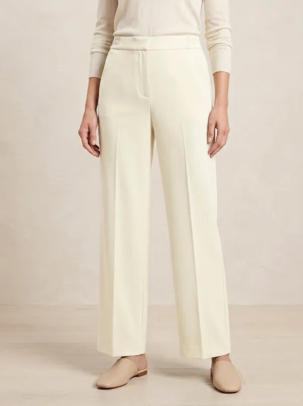 Refined Tailored Wide-Leg Trousers
