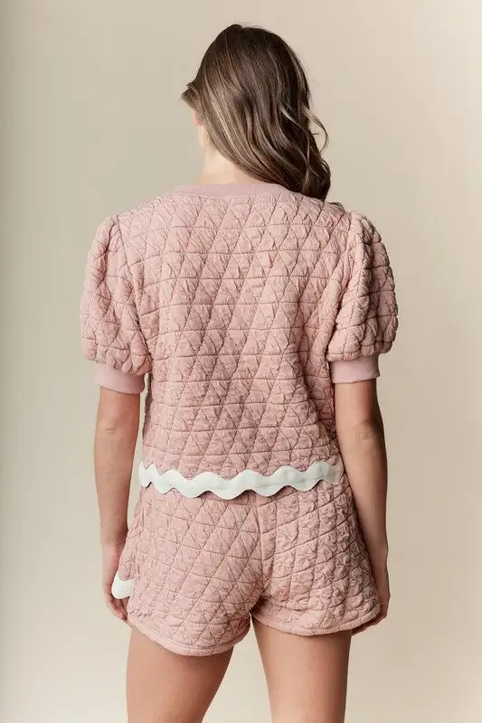 Soft Roomy Cotton Blend Easy Waist Matching Set