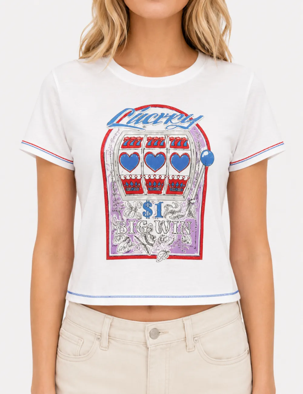 Graphic Round Neck Short Sleeves T-shirt