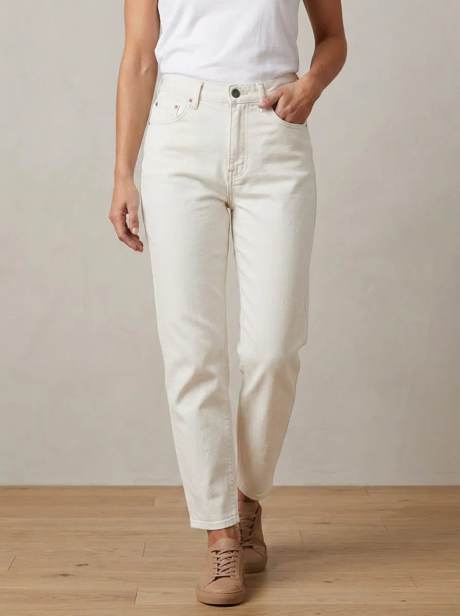 Modern-Essential Printed Denim Jeans