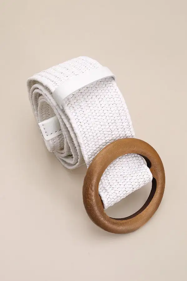 Woven Stretch Waist Belt