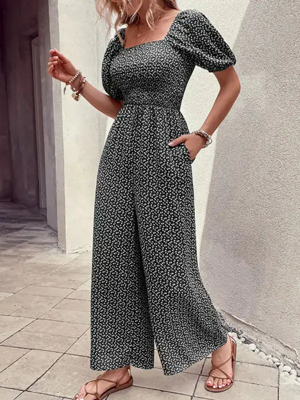 Tailored Everyday Printed Soft Jumpsuit