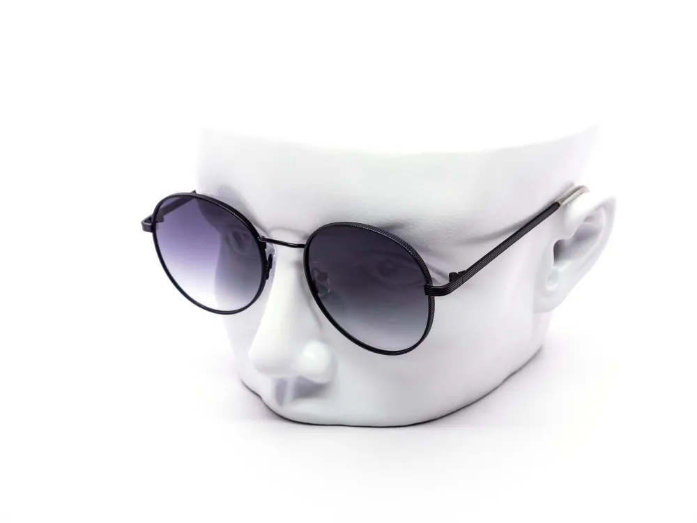 12-Pack Classic Metal Round Gradient Sunglasses