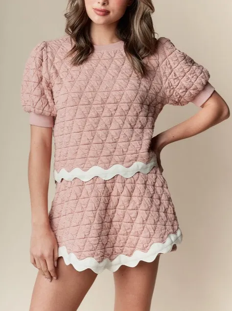 Soft Roomy Cotton Blend Easy Waist Matching Set