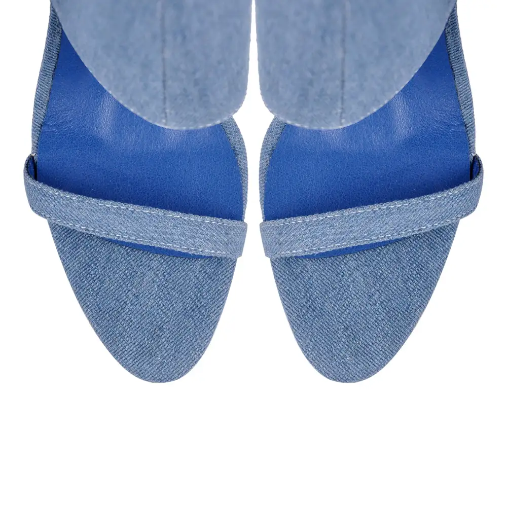 Pointed Toe Stiletto Over The Knee Boot Sandals