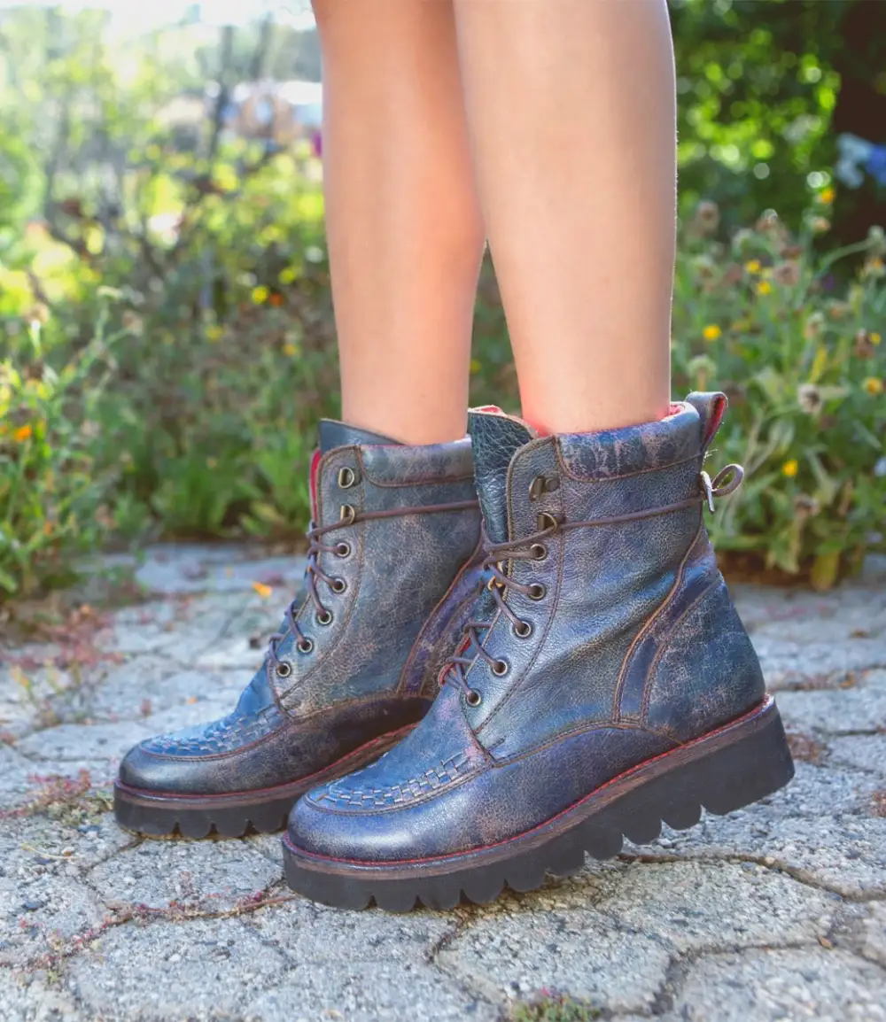 Woven Platform Everyday Boots