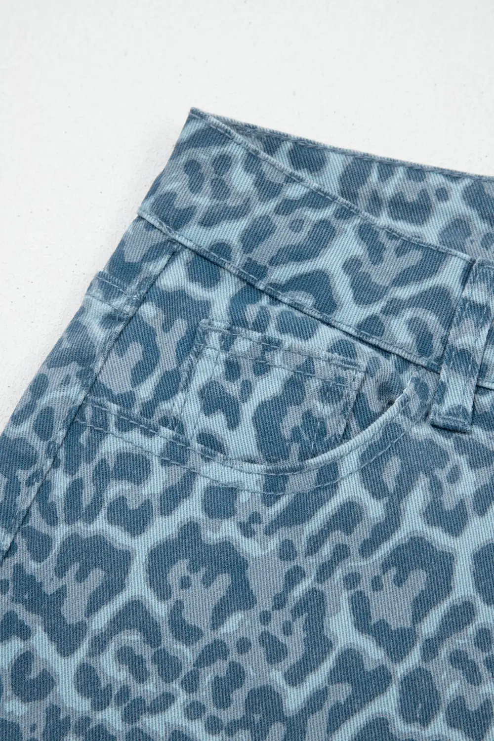 Collared High Rise Denim Jeans