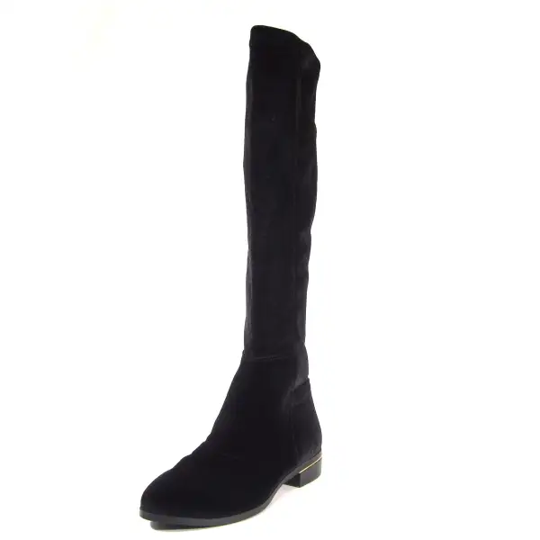 Velvet Knee High Boots