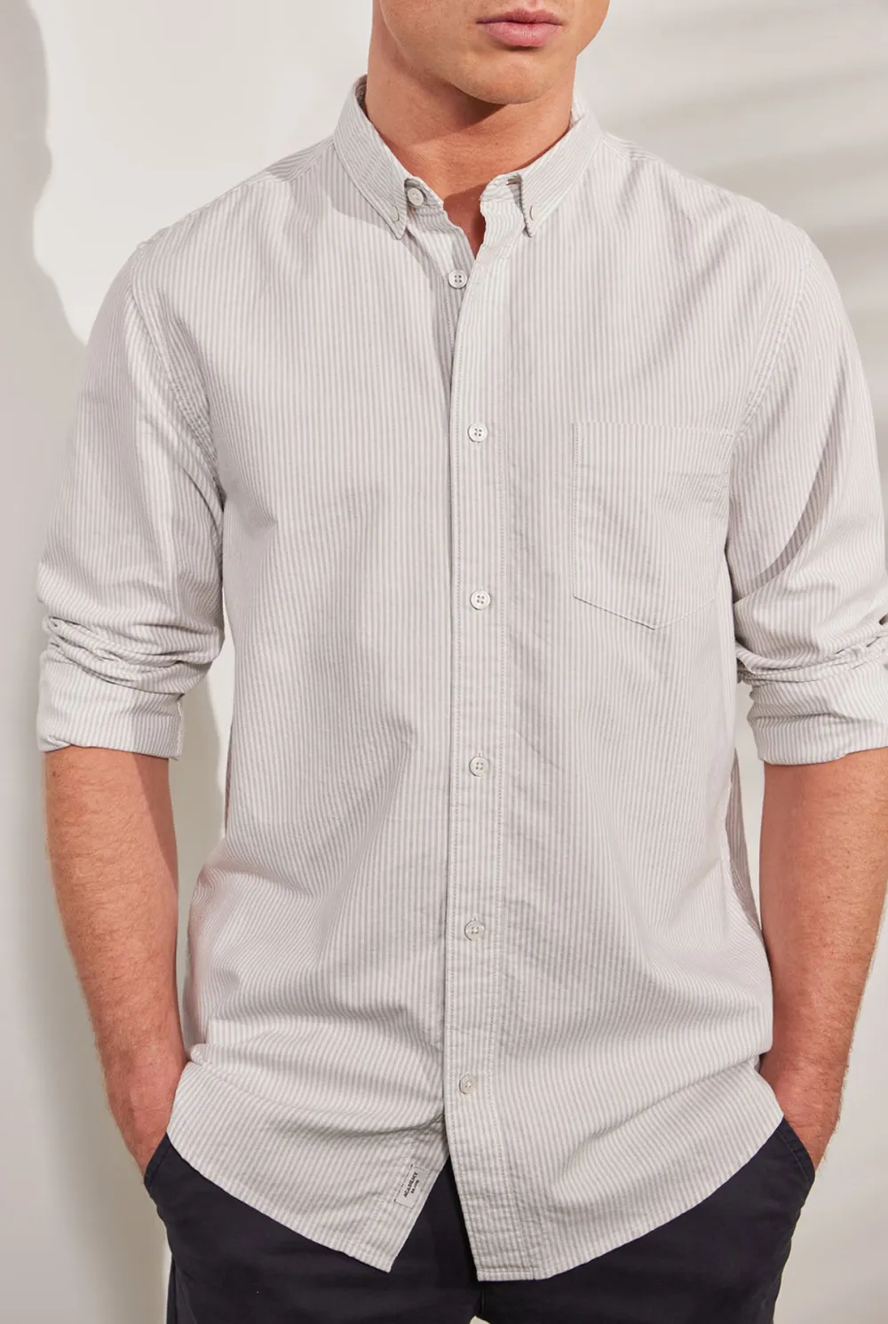 Vintage Oxford Button Down Long Sleeve Shirt