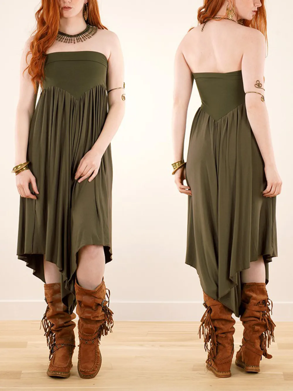 Skirted Harem Pant 2in1 Maxi Dress