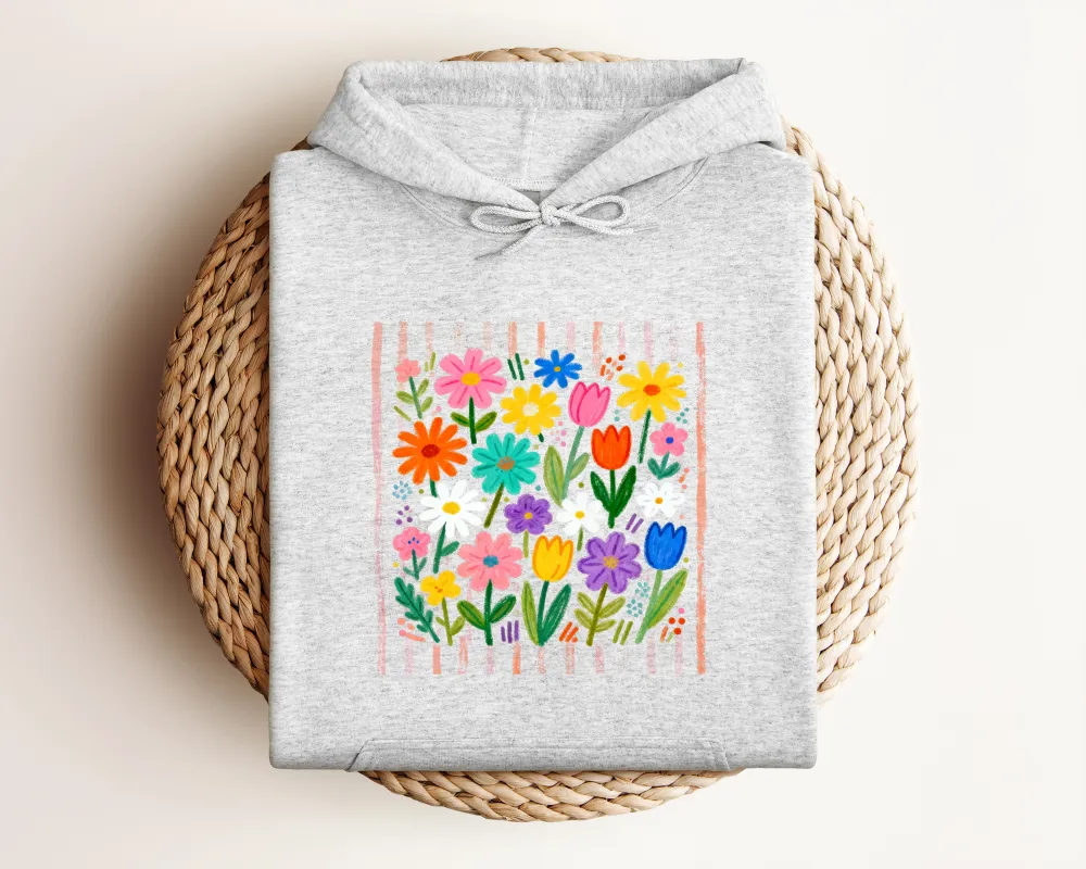 Wildflower Graphic Pullover Hoodie