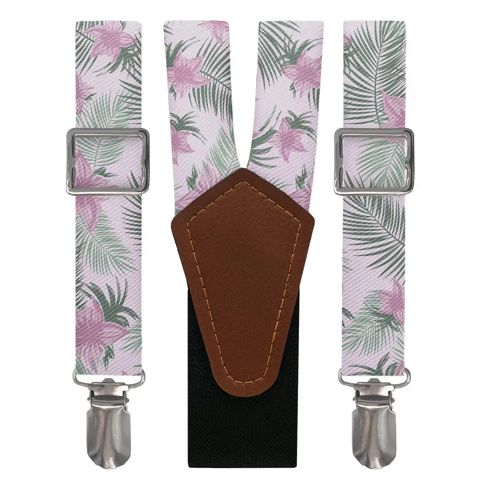 Tropical Blooms Theme Suspenders