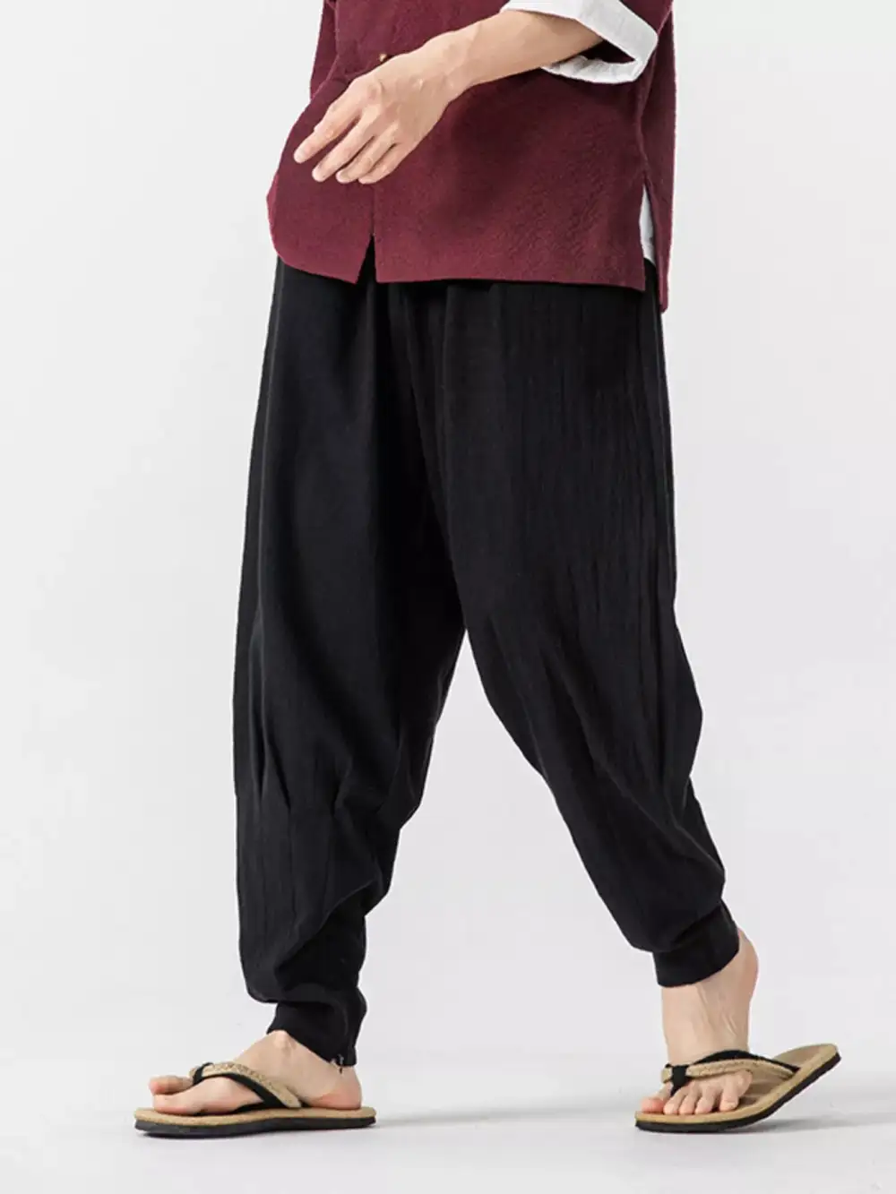 Men's Plus Size Loose Fit Harem Pants