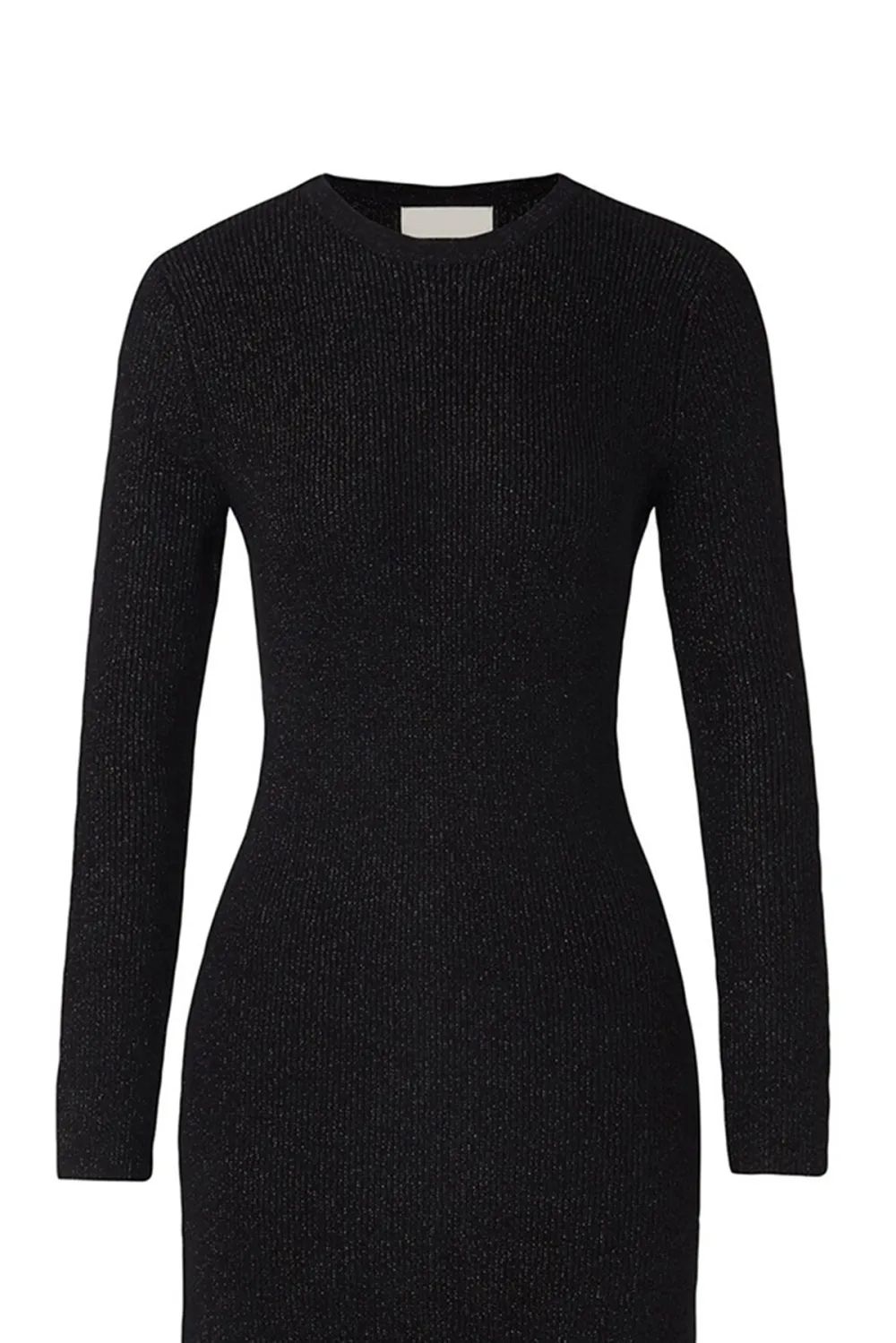 Cut Out Sleeve Knit Midi Dress