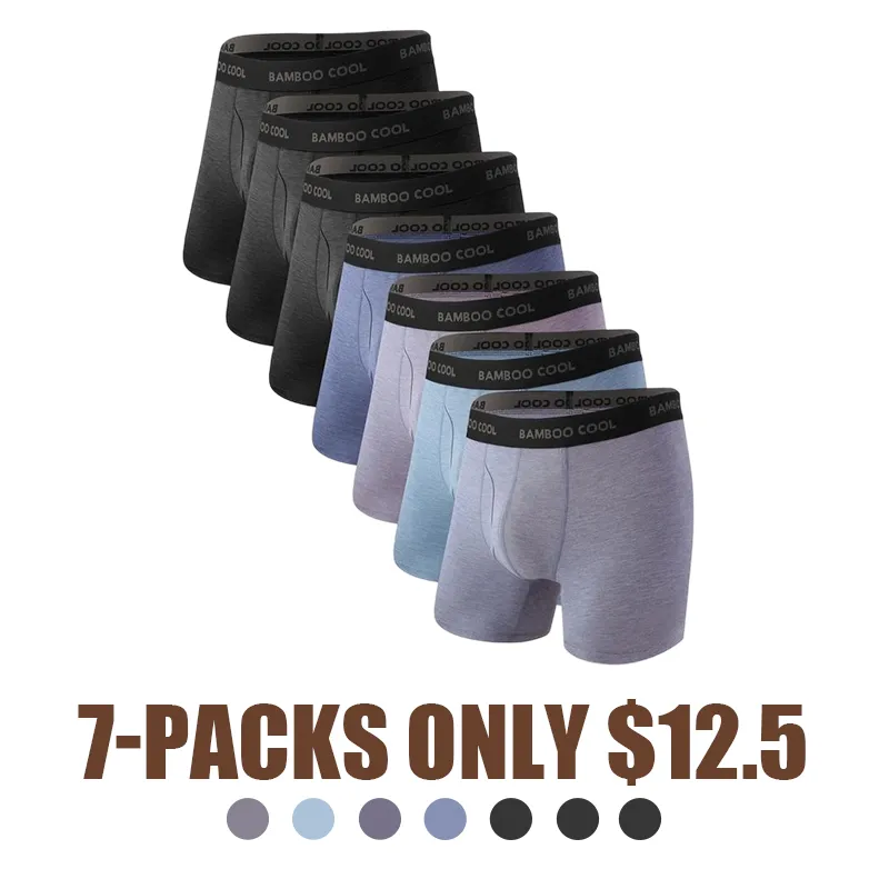 7COLORS-$12.5 TODAY ONLY🔥Men’S Underwear Boxer Briefs Soft Comfortable Underwear Boxer Briefs For Men (4 Pack Or 7 Pack)