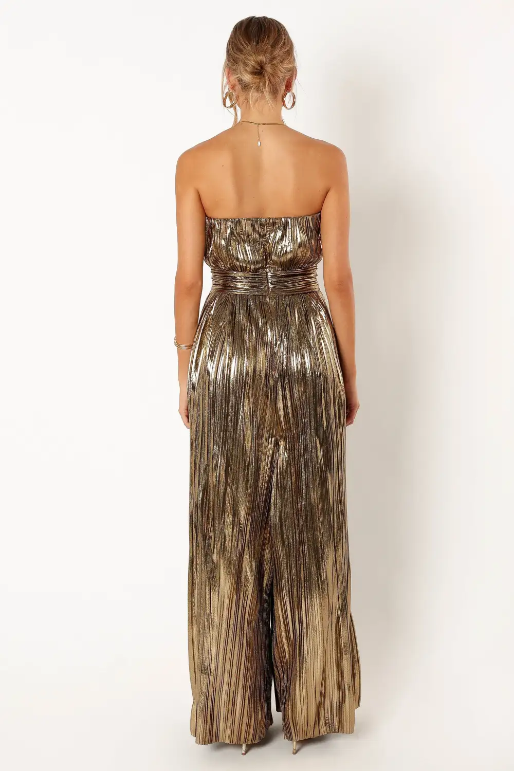 Strapless Wide-Leg Maxi Jumpsuit