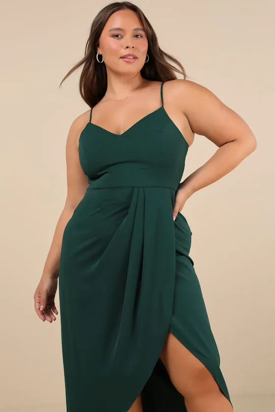 Reinette Navy Blue Midi Dress